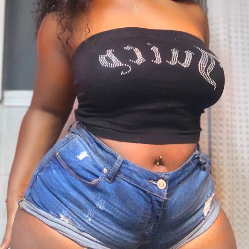 Bandeau crop top